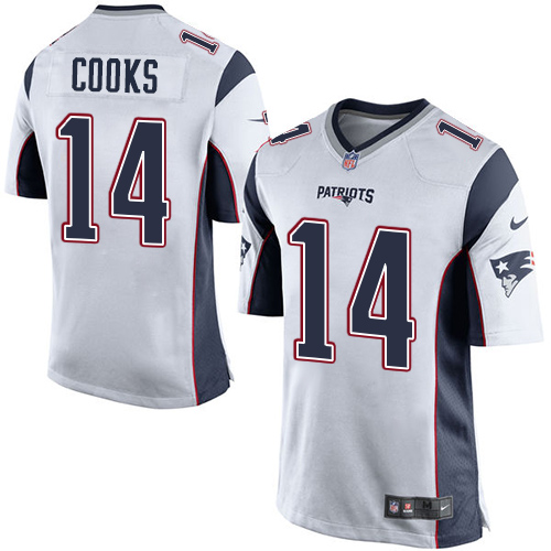 Nike Patriots #14 Brandin Cooks White Youth Stitched NFL New Elite Jersey